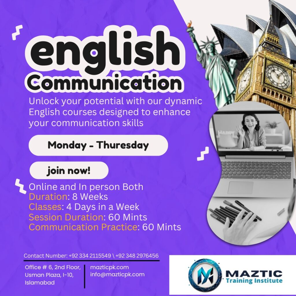 Master English Communication with Maztic Training Institute!